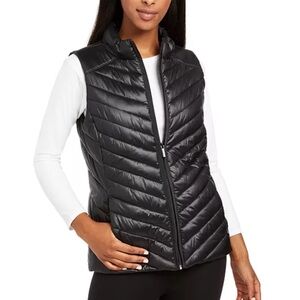 Calvin Klein Shiny Black Puffer Vest